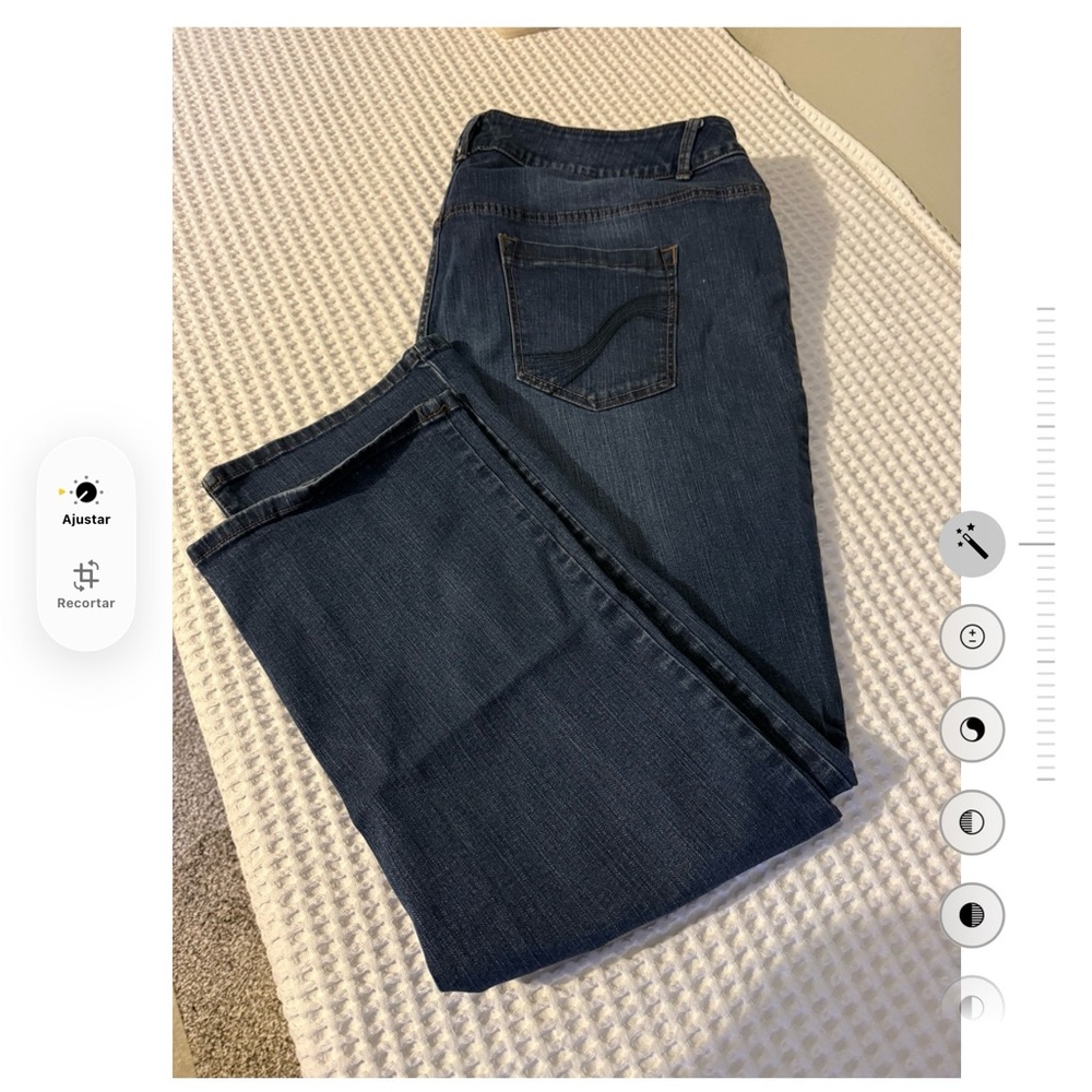 EUC Lane Bryant Genius Fit Straight Jeans Blue Plus Size Sz 26